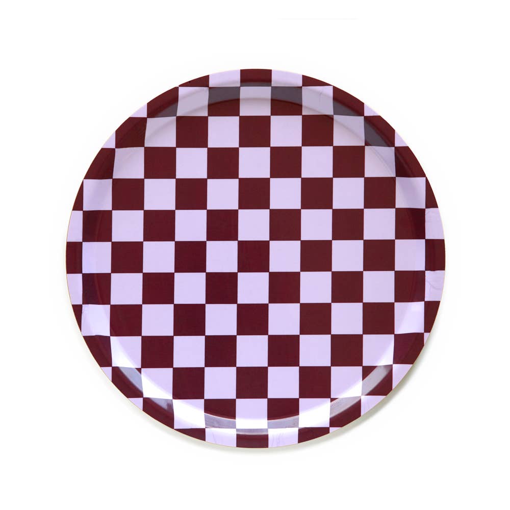 BANDEJA REDONDA CHECKER