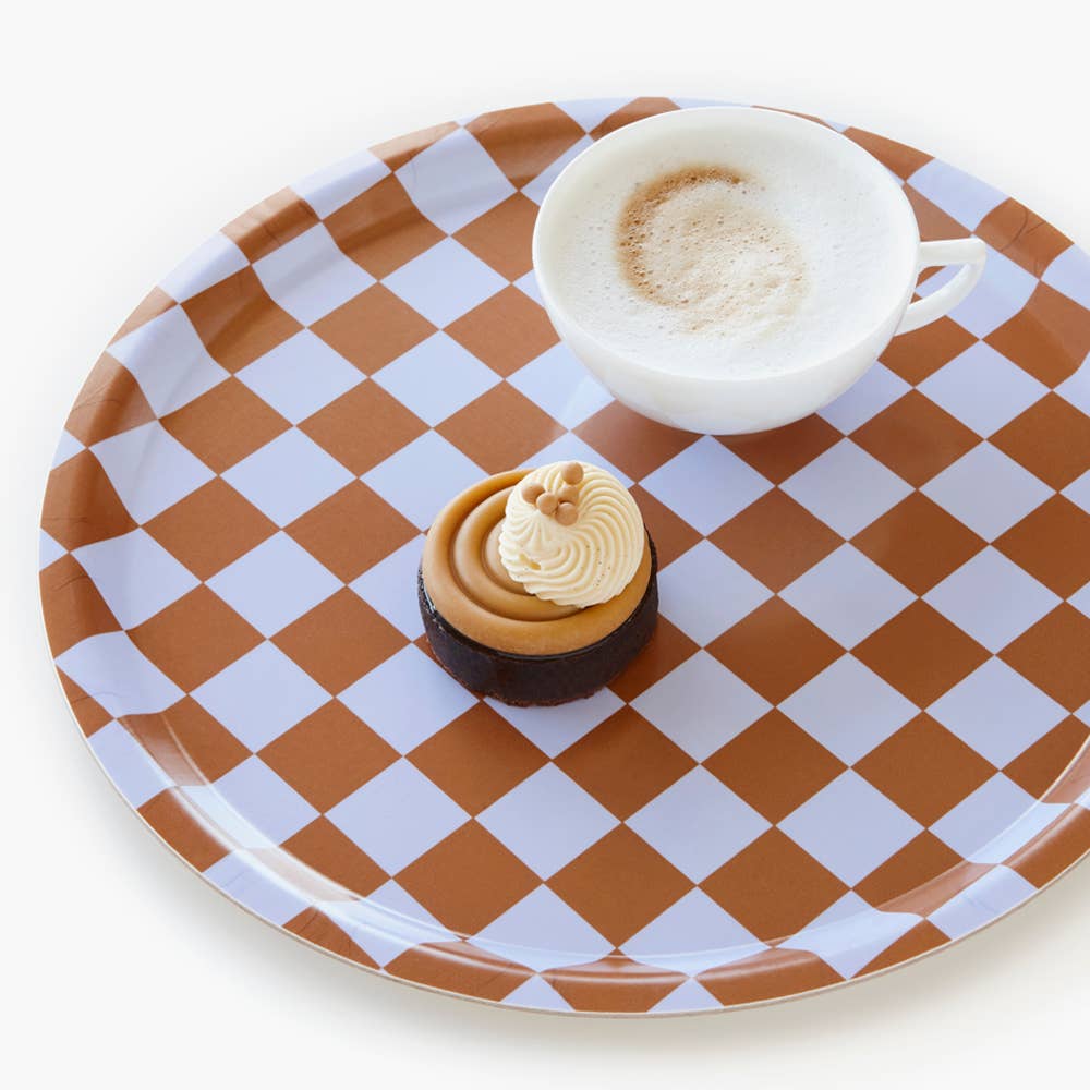 BANDEJA REDONDA CHECKER