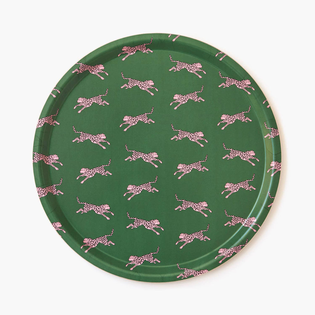 BANDEJA LEOPARD REDONDA